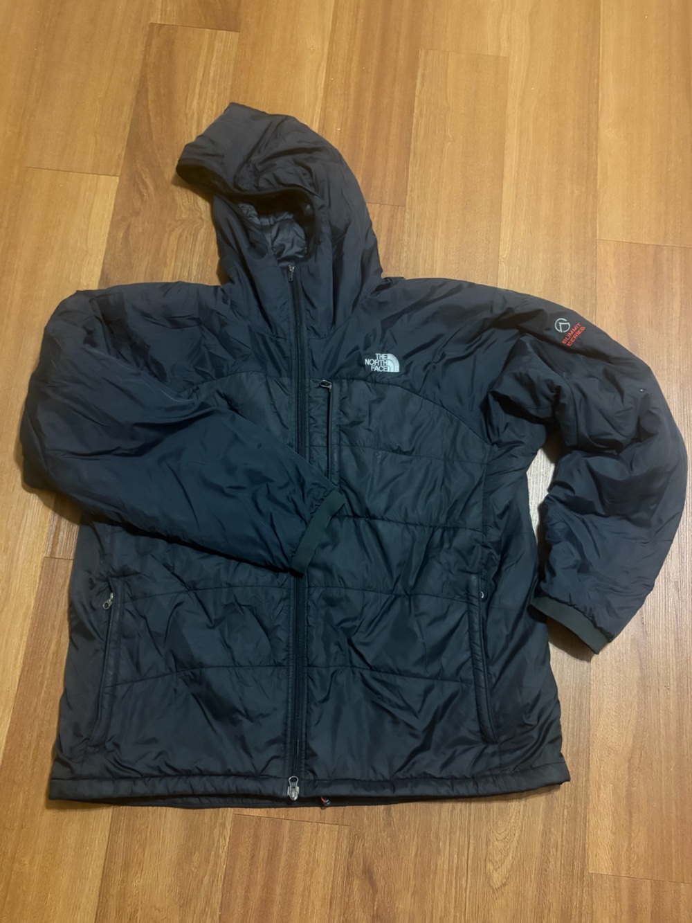 The North Face Jacket Black Summit Series Primaloft Puffer Hoodie Mens XXL